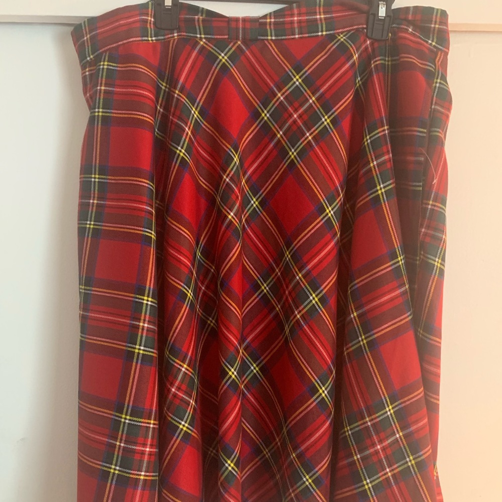 ModCloth Tartan MIDI Skirt